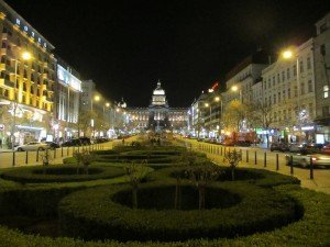 the Wenceslas Square