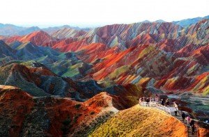 Colored rocks of Zhangye