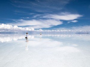 Lake of Uyuni in Bolivia