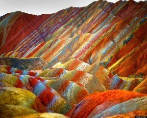 Colored rocks of Zhangye